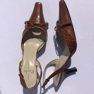 Linea Paola Heels Pointed Toe Kitten Heel